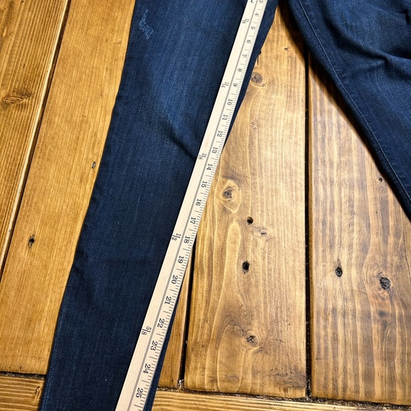 Judy Blue Skinny Blue Jeans Raw Edge Size 27/5 - Picture 4 of 8